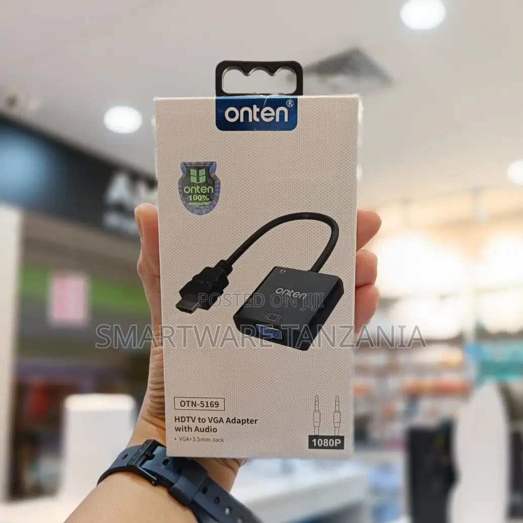 Onten HDTV to Vga Adapter With Audio 1080p Otn-5169 Converter Cable