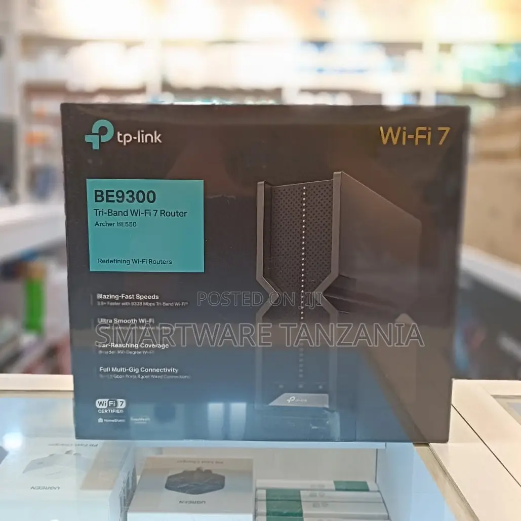 Tp-Link Archer Be550 Wi-Fi 7 Router Tri-Band Be9300 2gbps Fiber