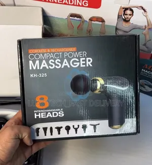 Rechargeable 8-in-1 Power Massager - Mini Massage Gun or Fascial Gun