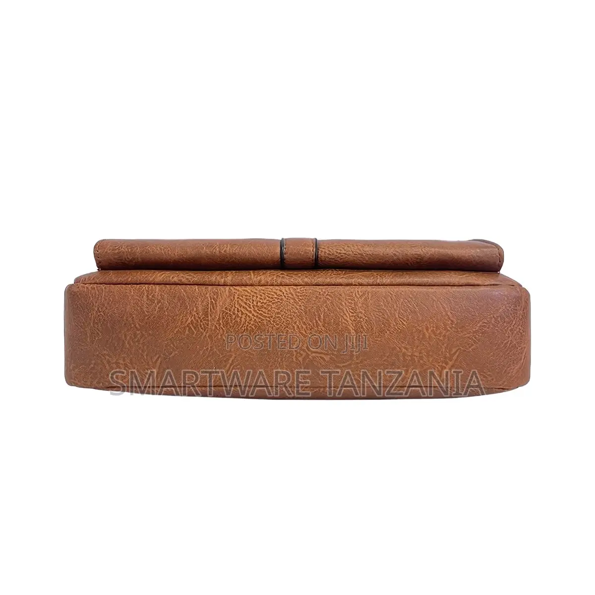 Jeep Elegant Brown Leather Laptop Bag With Spacious Compartments
