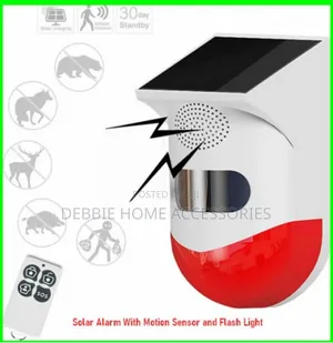Solar Alarm Light (With Motion Detector and Flash Light)
