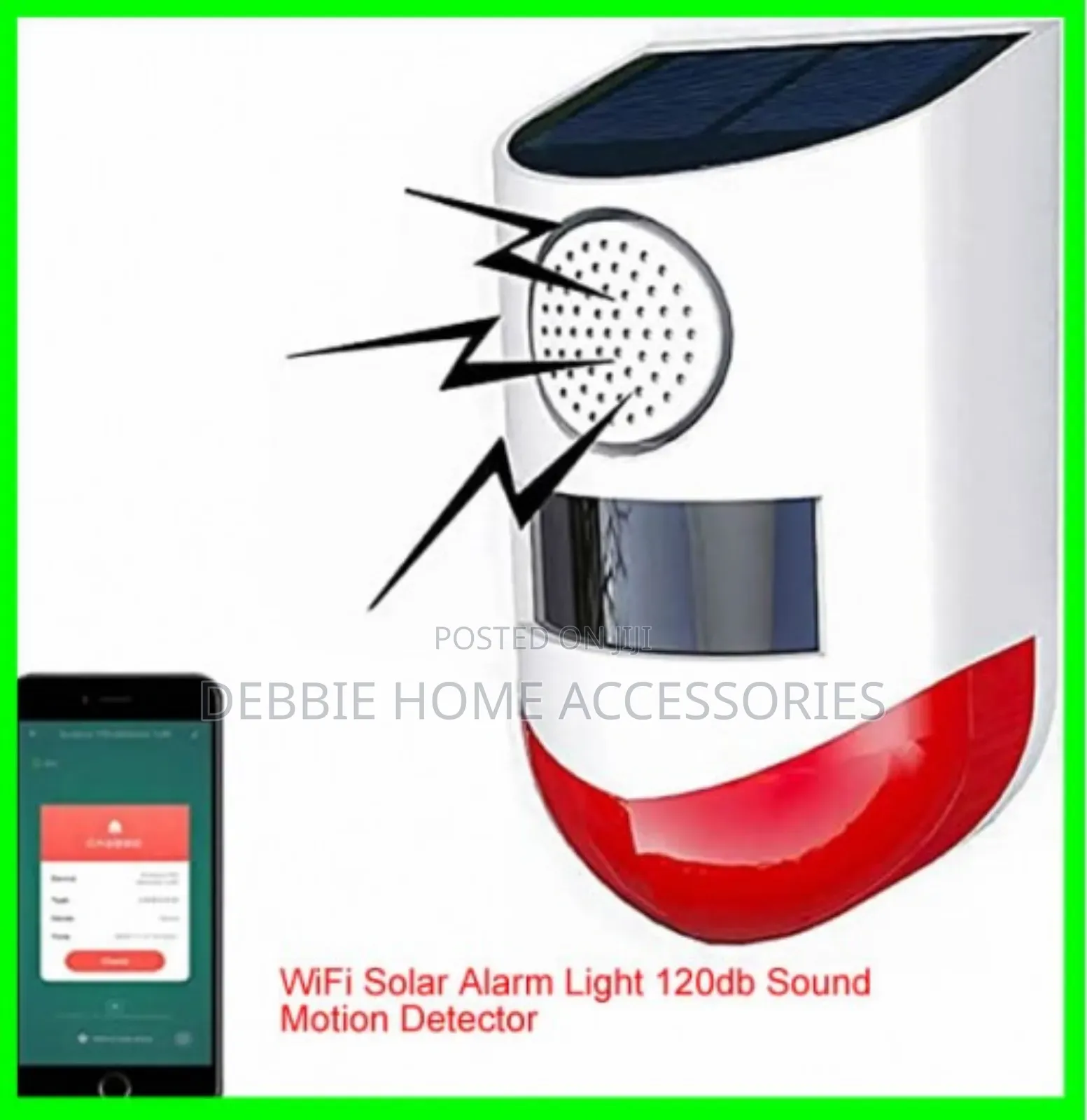 Solar Alarm Light (With Motion Detector and Flash Light)
