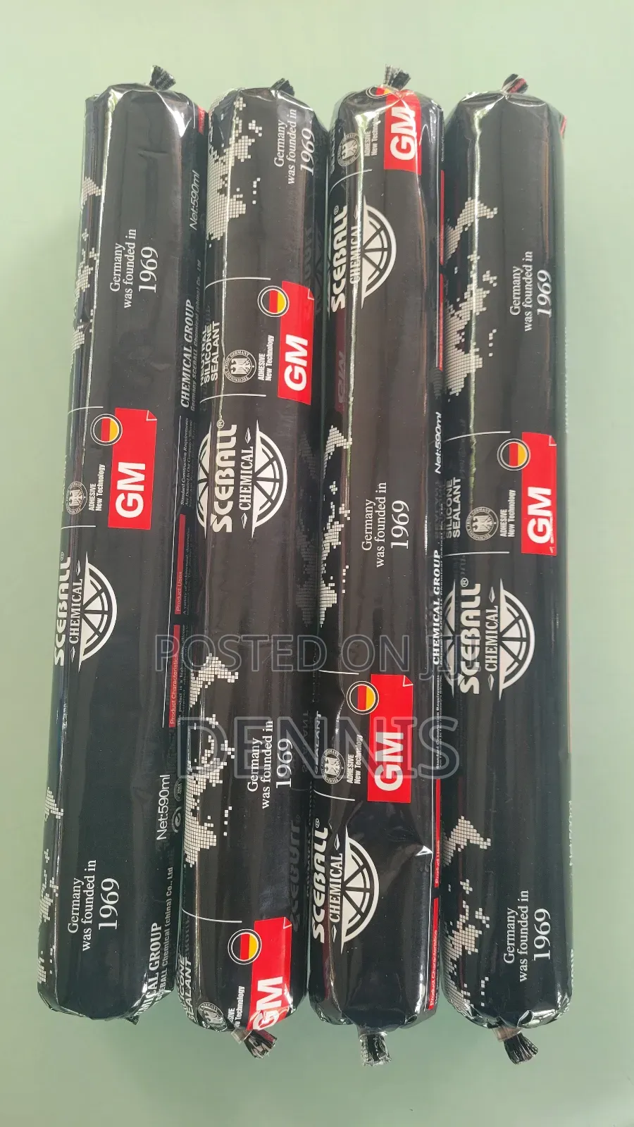 Silicone Sausage Clear/Black/White