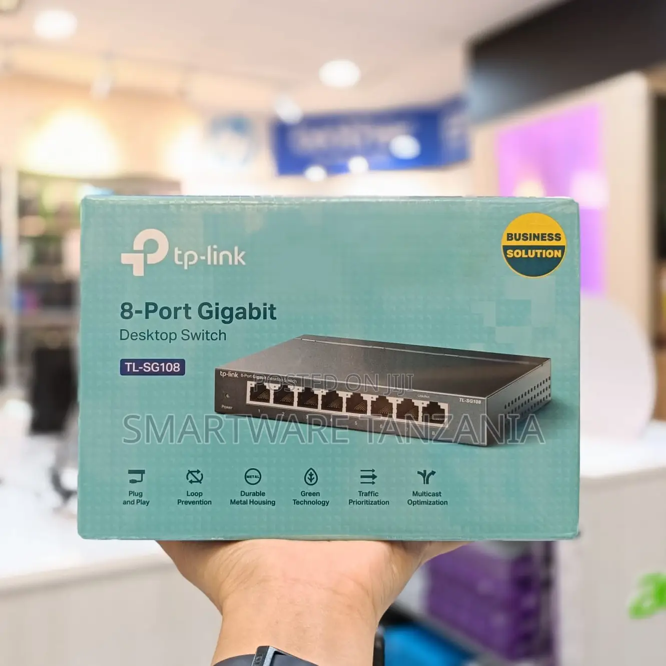 Tp-Link Tl-Sg108 8-Port Gigabit Desktop Switch Metal Case Business