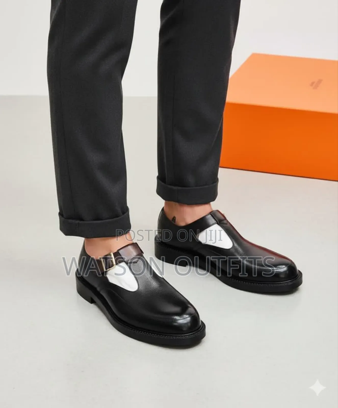 Viatu Vya Kiume Vya Ngozi Vilivyowazi Juu or Top Open Leather Shoes