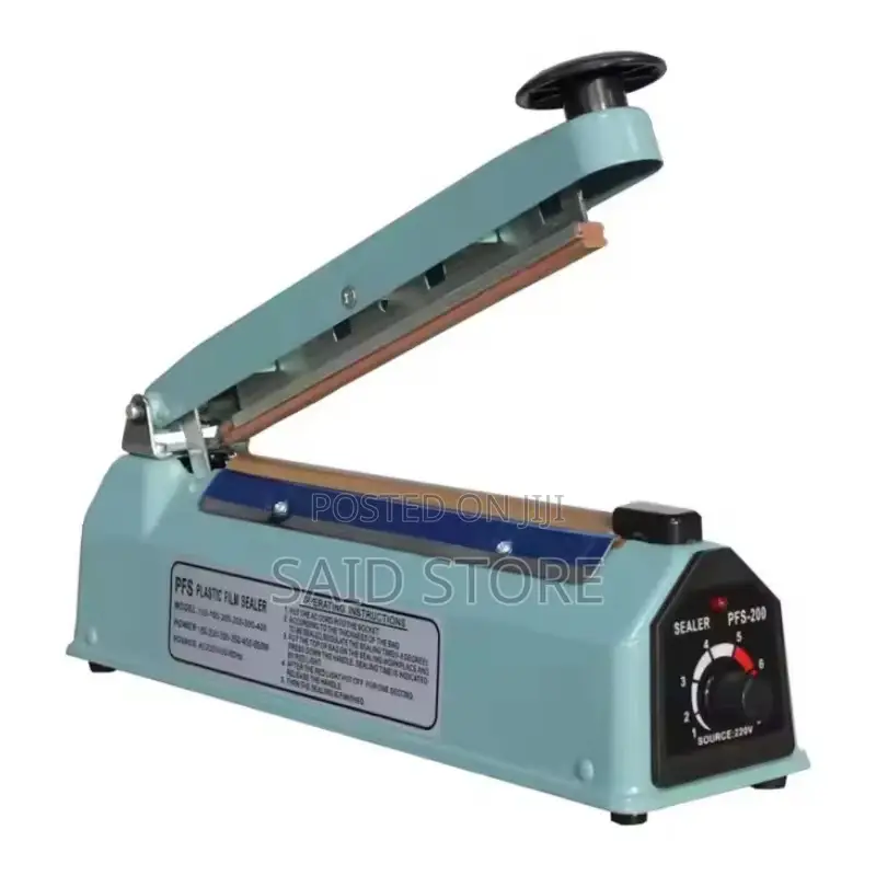 Plastic Film Sealer 8" Hand Impulse Sealer 200mm Seal Width