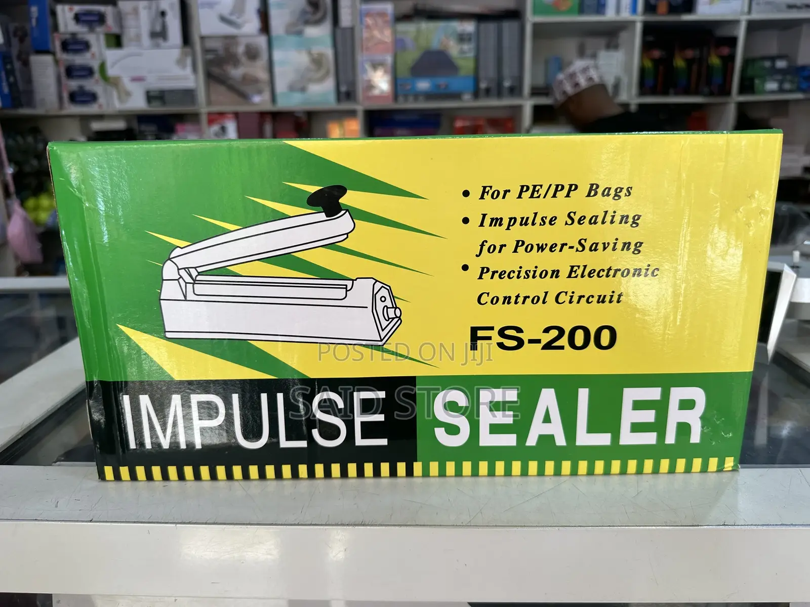 Plastic Film Sealer 8" Hand Impulse Sealer 200mm Seal Width
