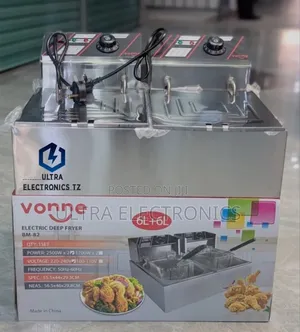 Vonne Electric Deep Fryer Double Plates Capacity :- 6l + 6l