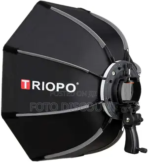 Foldable Octagon Softbox S Bracket Hand Grip For Speedlite