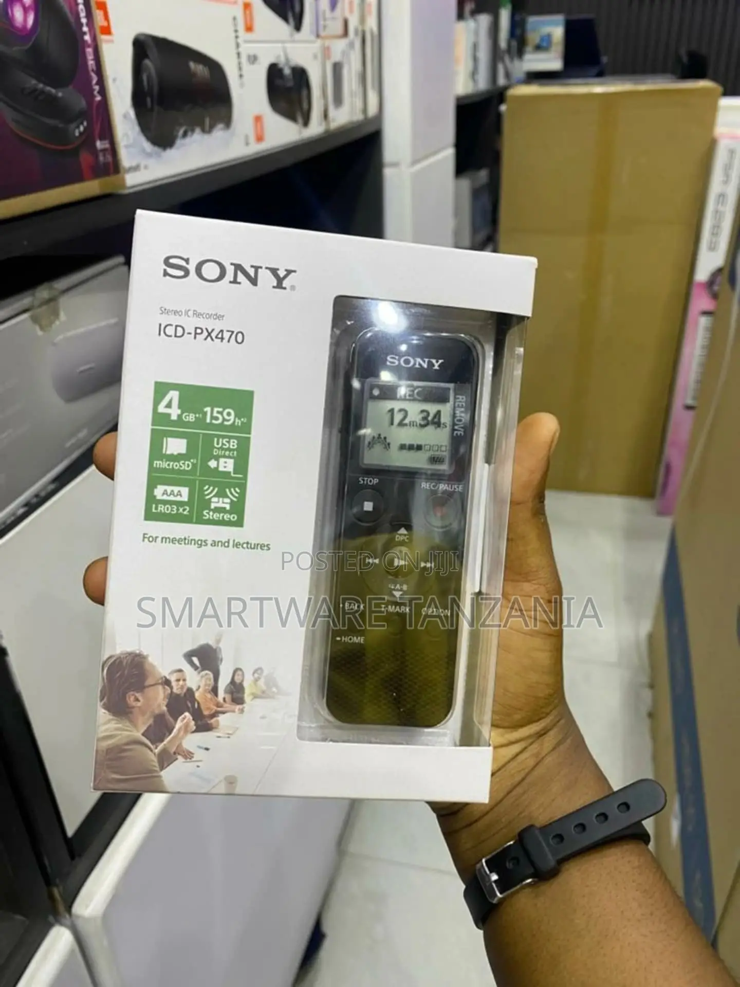 Sony Icd-Px470 Stereo Digital Voice Recorder 4gb Usb Meetings Lecture