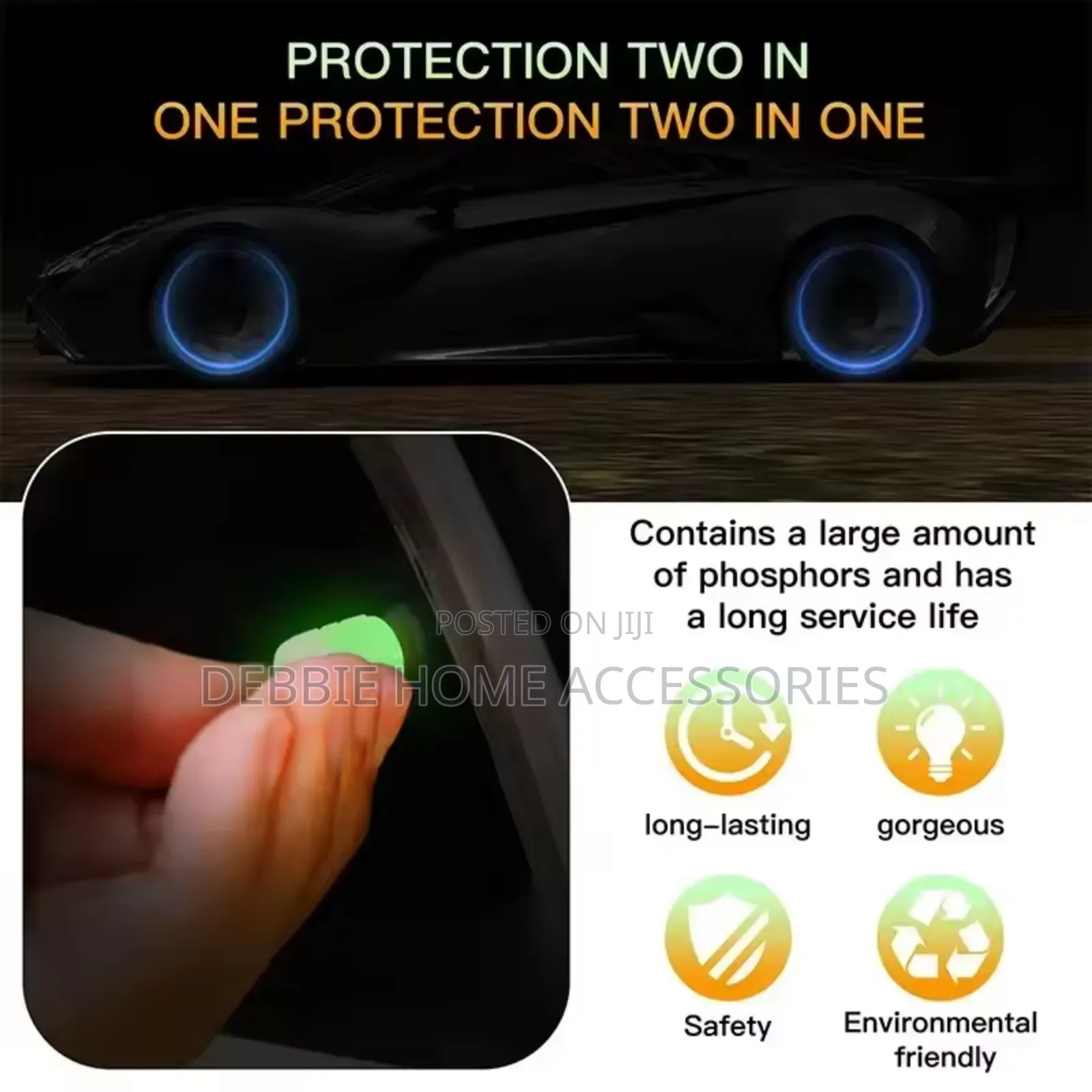 Luminous Car Tire Valve Cap -4pcs