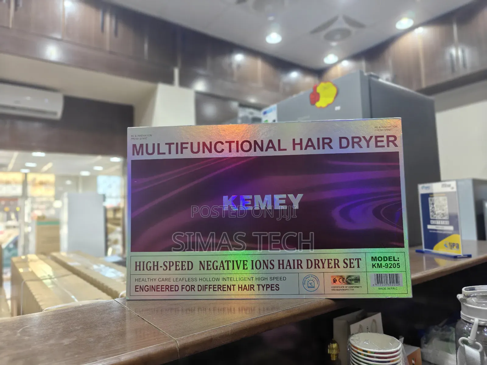 Kemey Km 9205 , 6 In 1 Hair Dryer