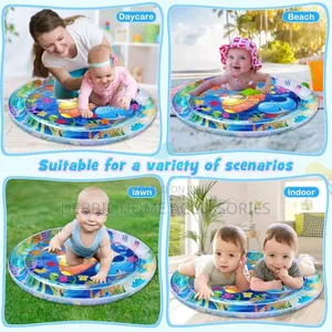 Inflatable Baby Tummy Time Water Play Mat.