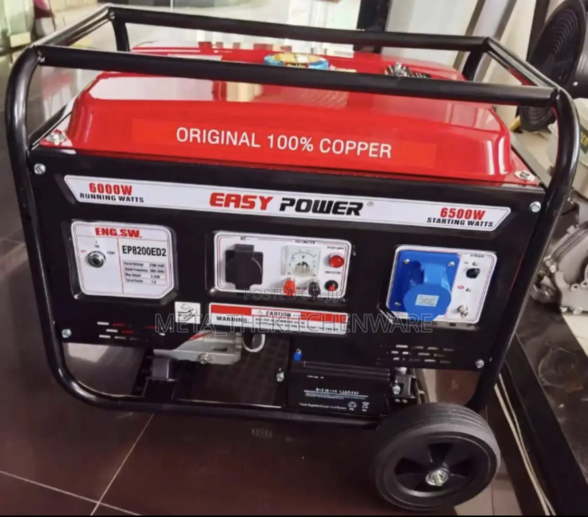 Easy Power Gasoline Generator 6.5kva Ep8200ed2