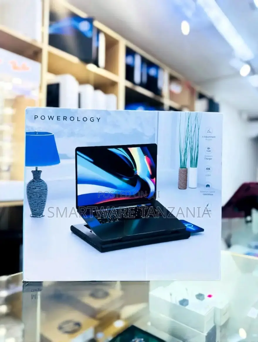 Powerology Multifunctional Pro Hub 100w Wireless Charger Laptop Stand