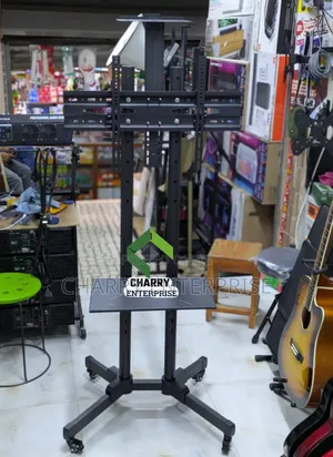 Original Tv Metal Movable Floor Trolley Mount for Office, Church, Home