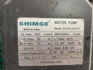 Shimge Surface Pump 10hp (21⁄2 X 11⁄2) 3phase