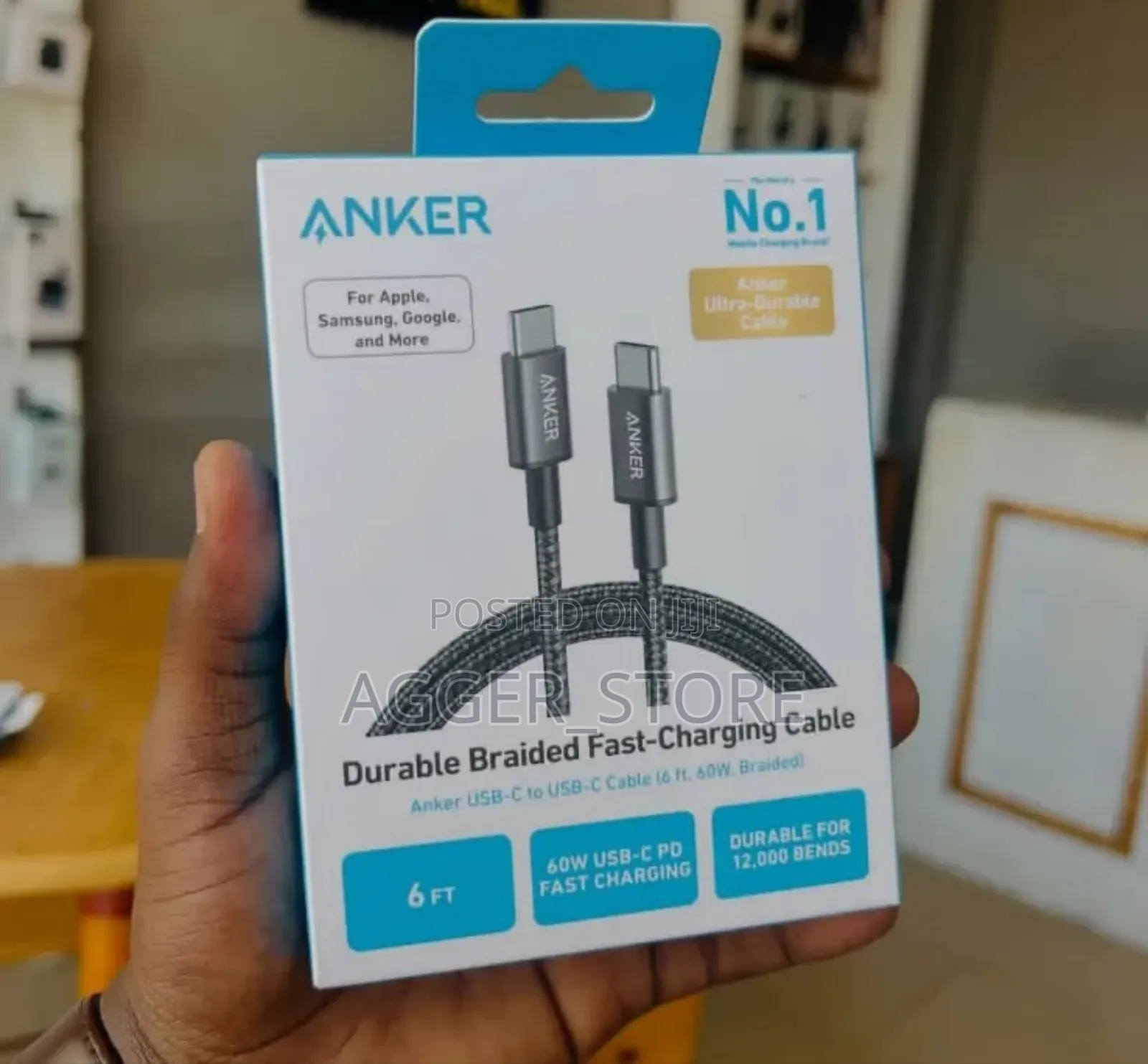 Anker Usb-C to Usb-C 60watts Fast Charging Cable