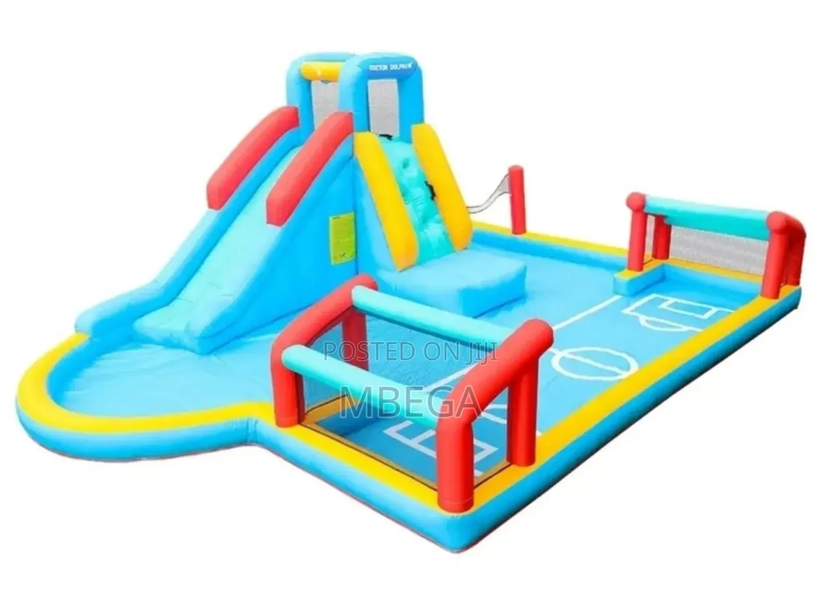 Bounce Slide With Water Football Pitch
