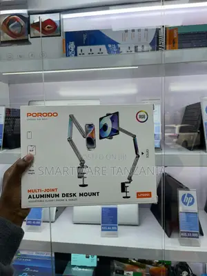 Porodo Multi-Joint Aluminum Desk Mount for Phone Tablet - RGB