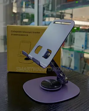 Collapsible Telescopic Phone Bracket Stand - Adjustable Purple