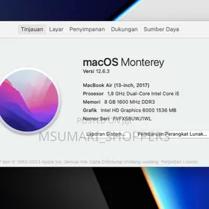 Laptop Apple MacBook Air 2017 8GB Intel Core I5 SSD 128GB