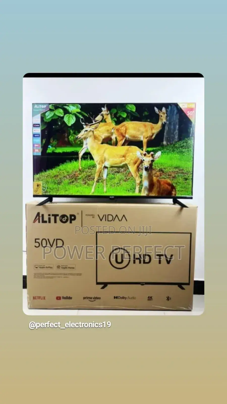 Alitop 50” Smart Tv (Powered By Vidaa)