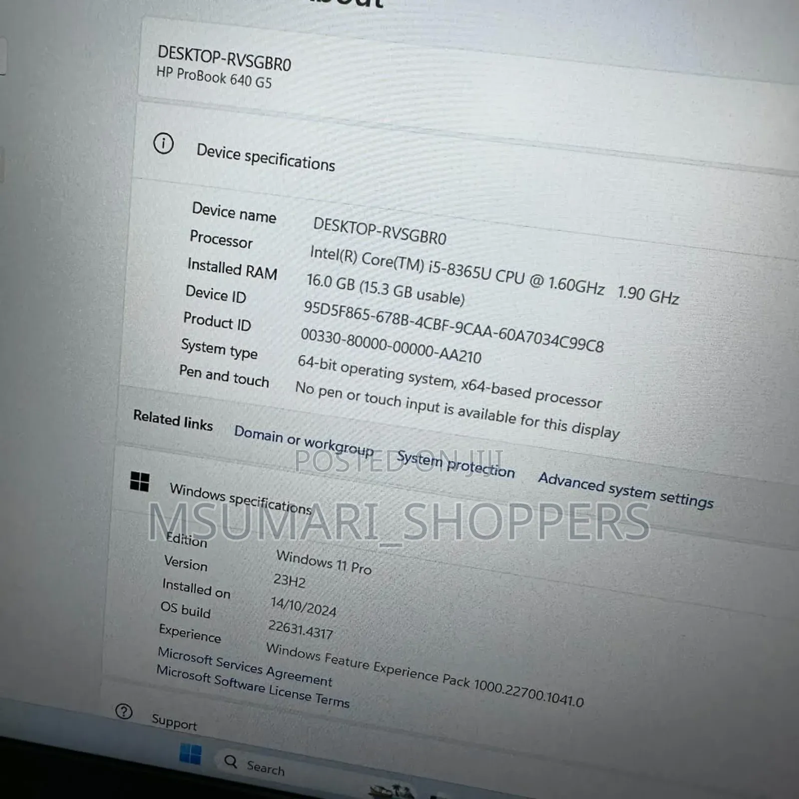 Laptop HP ProBook 640 G5 16GB Intel Core I5 SSD 256GB
