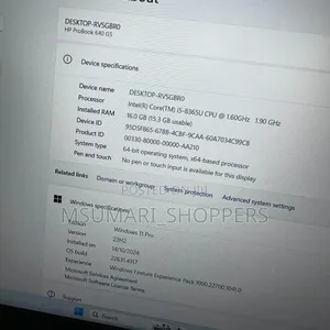 Laptop HP ProBook 640 G5 16GB Intel Core I5 SSD 256GB