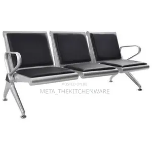 3-Seat Office Waiting Room Chairs With Pu Leather