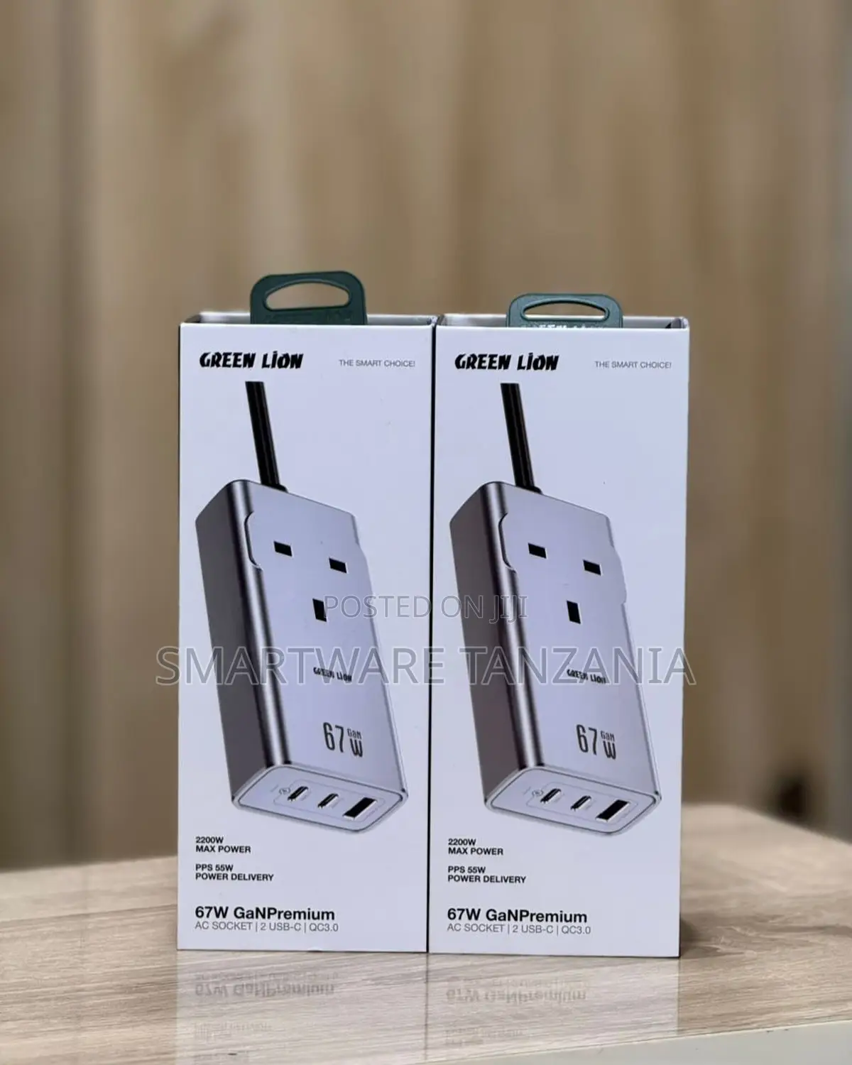 Green Lion 67w Ganpremium Power Hub - 2200w Ac Socket Usb-C
