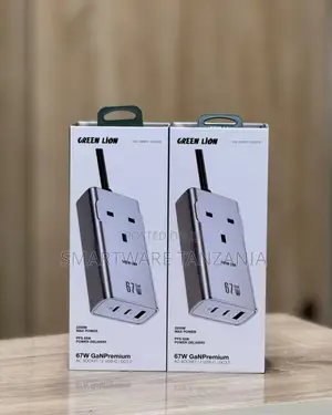 Green Lion 67w Ganpremium Power Hub - 2200w Ac Socket Usb-C