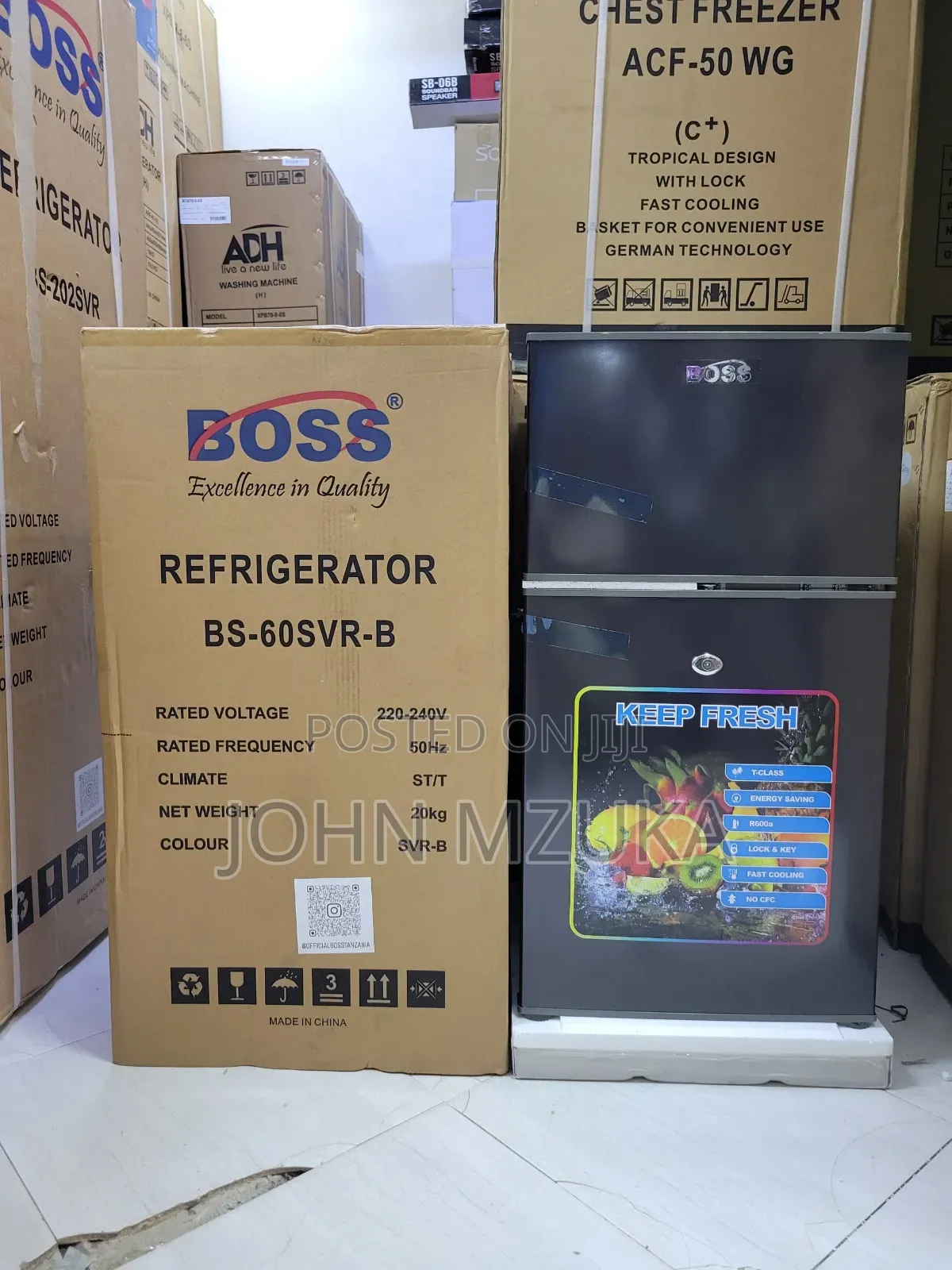 Fridge Aina Ya Boss, Bs 60, 90 Liters