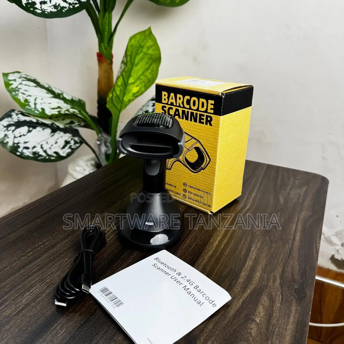 Bluetooth Barcode Scanner With Stand and Usb Cable for Retail Pos