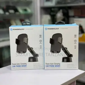 Powerology Raven Auto-Clamping Car Phone Mount With 360 Rotation