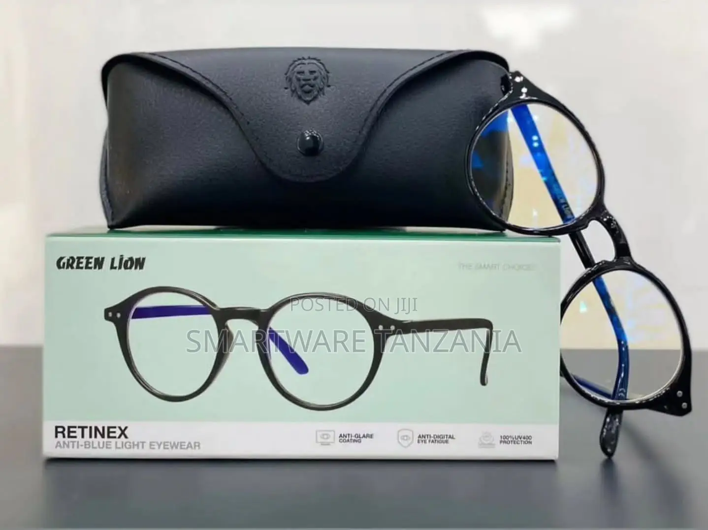 Green Lion Retinex Anti-Blue Light Glasses With Protective Case