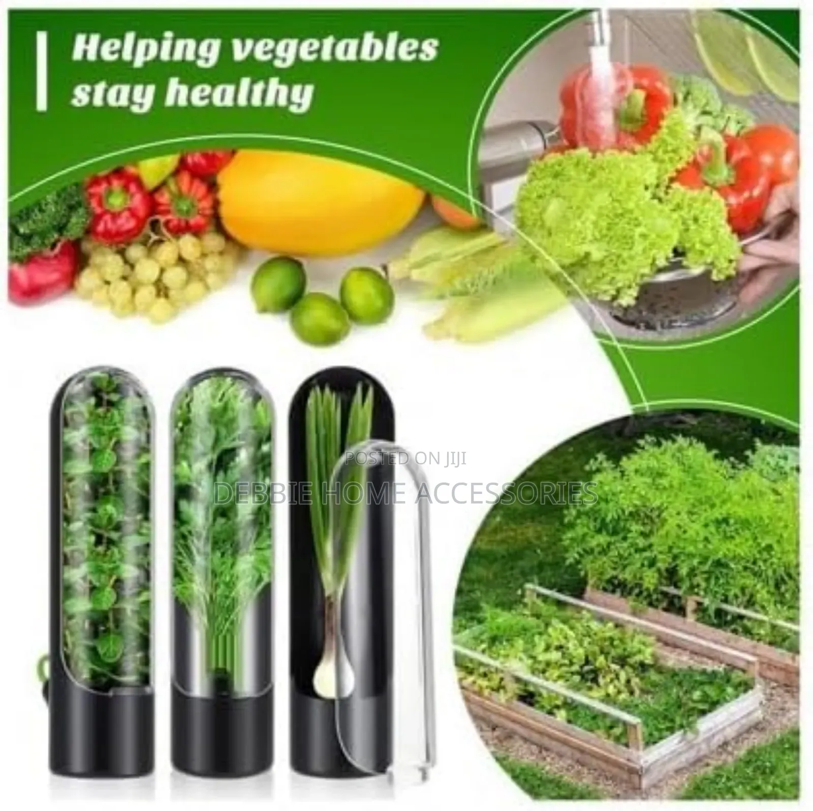 Fresh Herb Keeper Container With Ventilation System-7-Day Storage Life