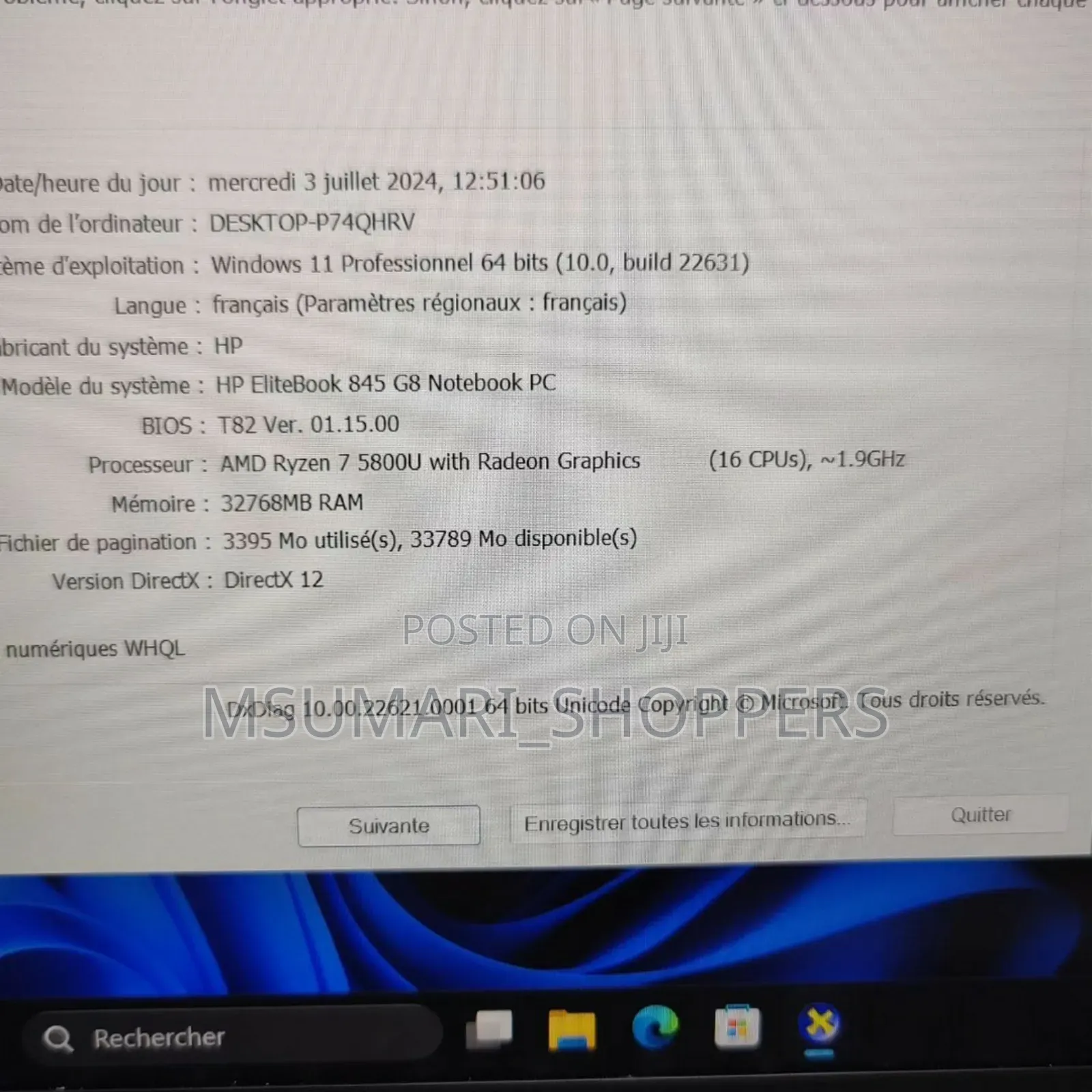 Laptop HP EliteBook 845 G8 16GB AMD Ryzen 5 SSD 256GB
