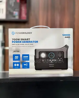 Powerology 700w Smart Portable Generator With Fast Ac Recharge
