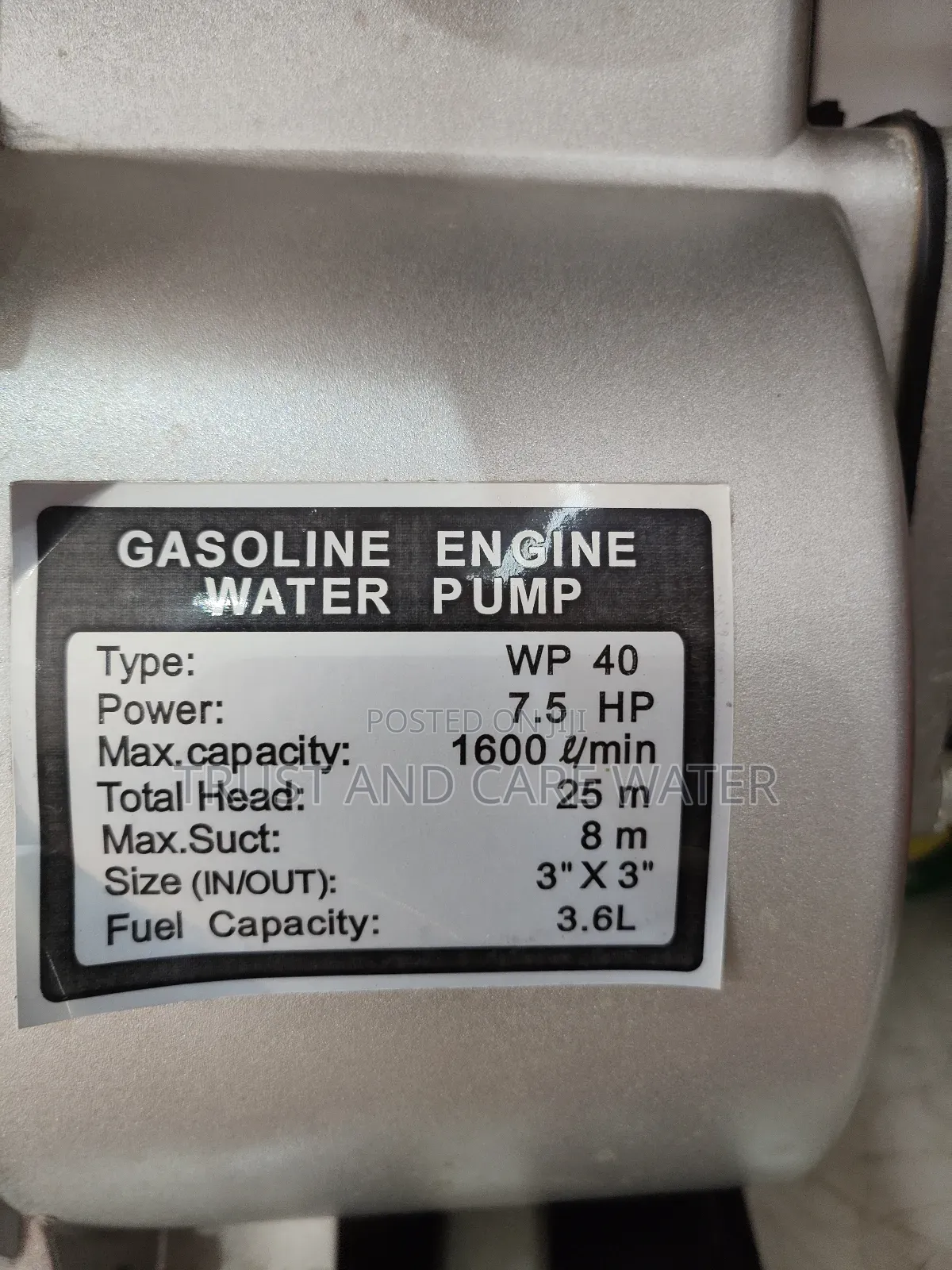 Amec Gasoline Water Pump 7.5hp (3inch)