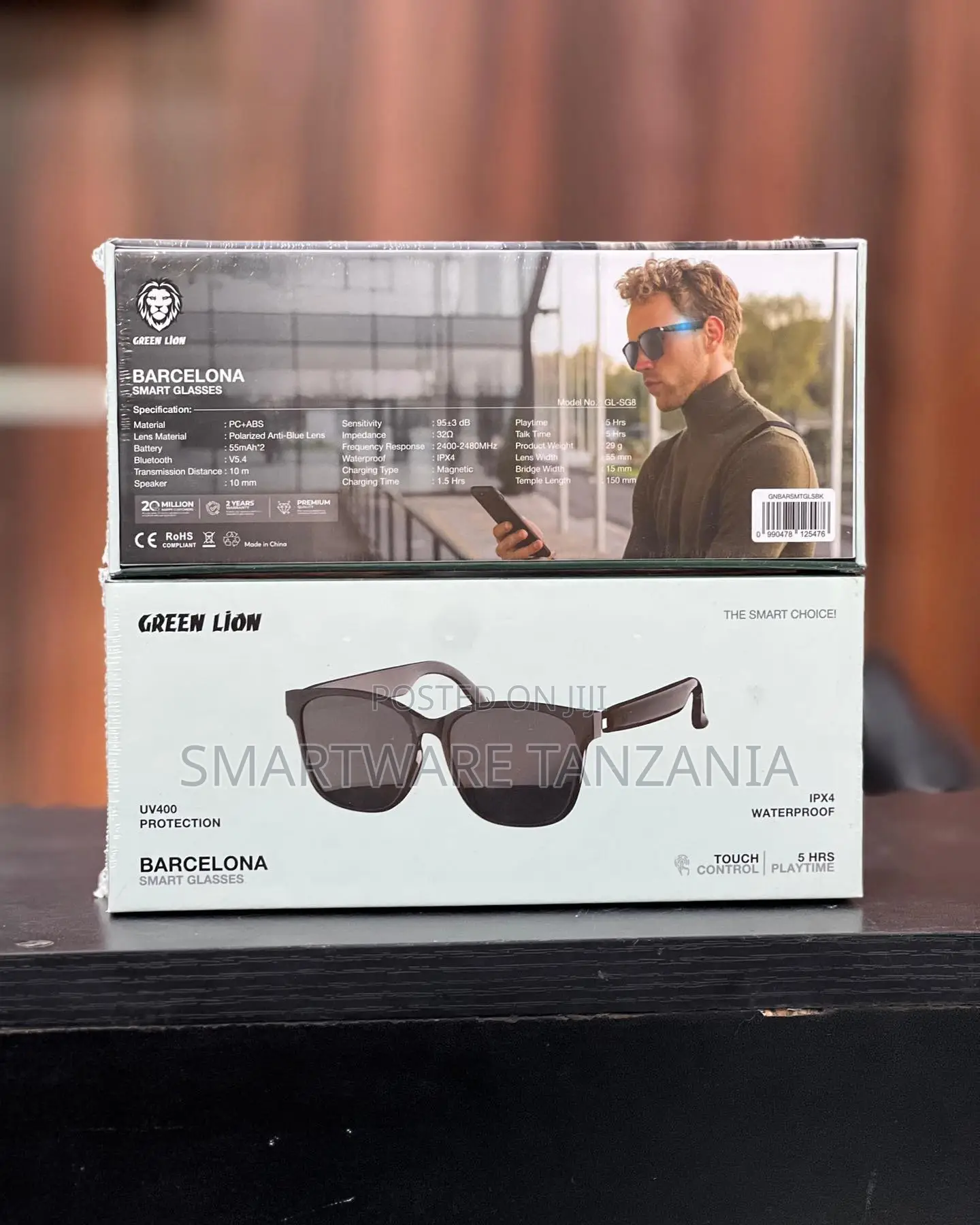 Green Lion Barcelona Smart Glasses - Uv400 Protection Ipx4 Water