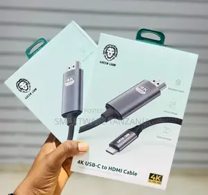 Green Lion Usb-C to Hdmi Cable - 2m Braided Ultra Hd Adapter