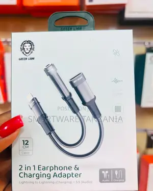 Green Lion 2-in-1 Lightning Adapter - Charge Listen Together