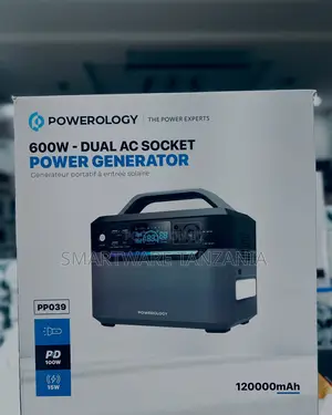 Powerology 600w Power Generator - 120000mah Portable Station