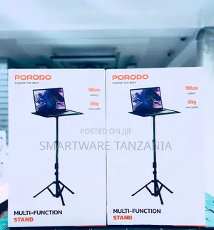 Porodo Multi-Function Stand - Adjustable 190cm Laptop Tripod