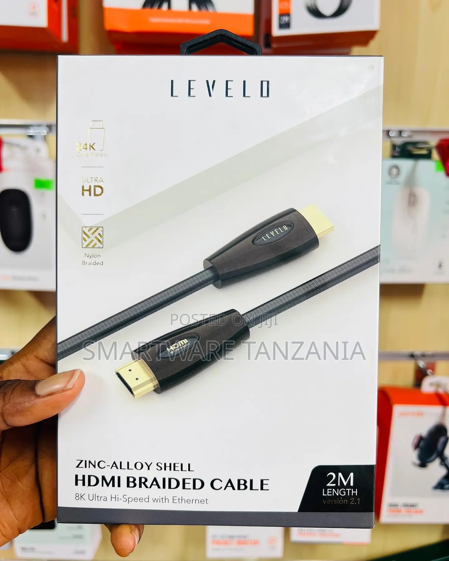 Level D Hdmi Cable 2m - Zinc Alloy Braided Ultra Hd V2.1