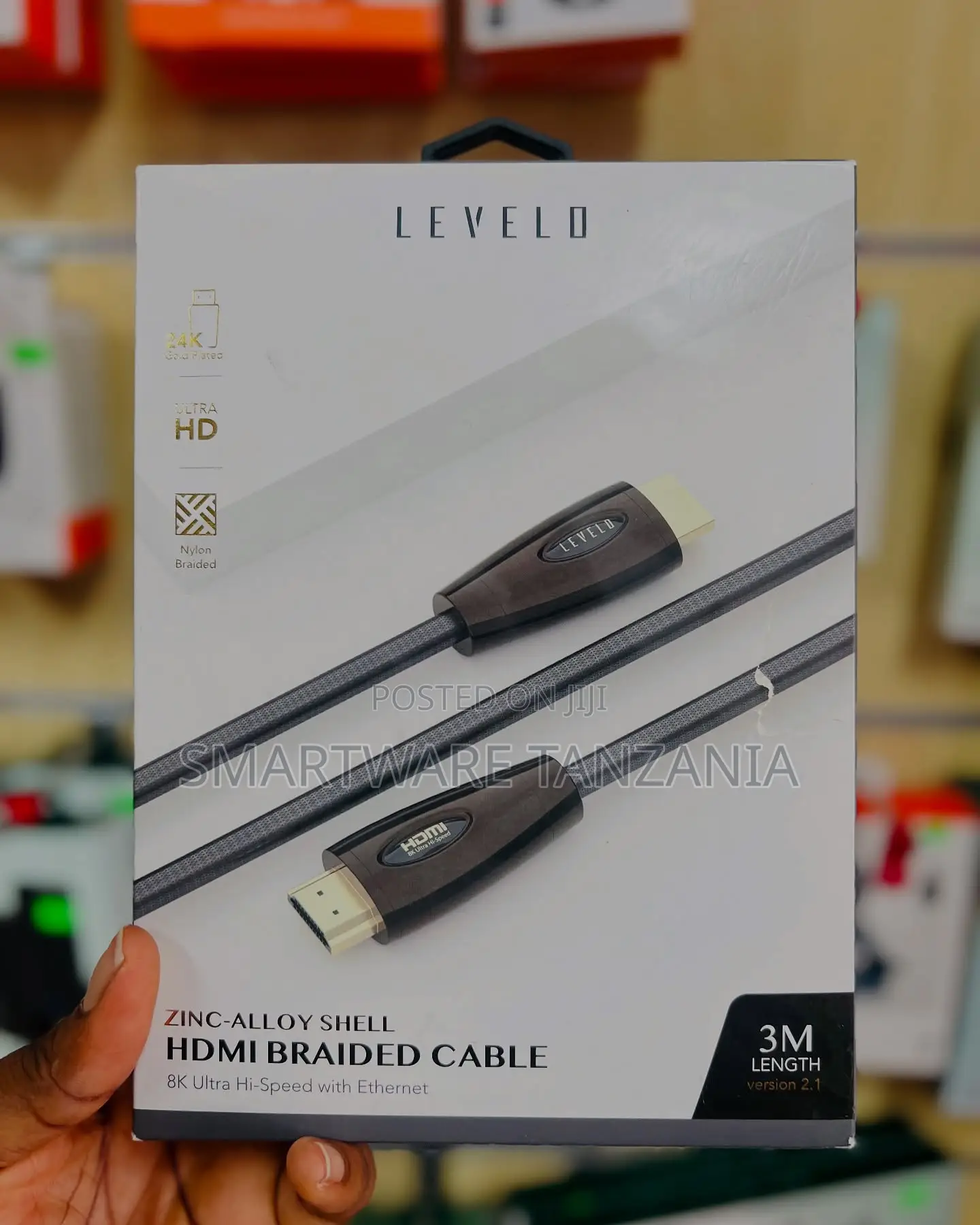 Level D 3m Hdmi Cable - Zinc Alloy Braided Ultra Hi-Speed