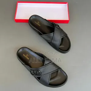 Men's Sandals Black  Material Leather More Brand