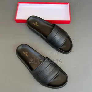 Men's Sandals Black  Material Leather More Brand