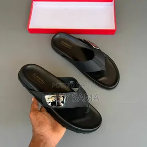 Men's Sandals Black  Material Leather More Brand